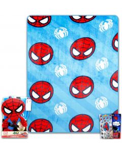 Marvel Spiderman Throw Blanket and, Bundle of 2