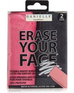 ERASE YOUR FACE Re-usable Makeup Removing Cloth 2 pack, Bundle of 3