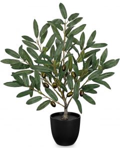 Briful Small Olive Trees Artificial Decor with Black Palstic Pot