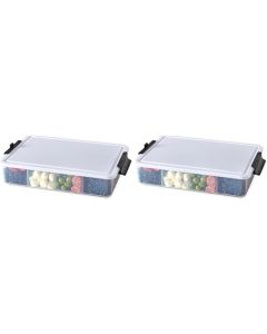 Farberware Build-A-Board Snacklebox Serving Tray with Locking Plastic Cutting Plastic Portable 11x16