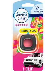 Febreze Car Odor-Fighting Air Freshener Vent Clip with Gain 1 count, Bundle of 5