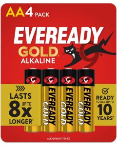 EVEREADY Gold Alkaline Batteries AA, Bundle of 3