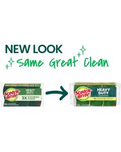 Scotch-Brite Heavy Duty Scrub Sponge Heavy Duty 9 Pack, Bundle of 4