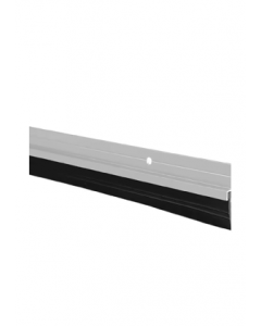 1.5 in. X 36 in. Silver Finish Door Sweep With Flexible Rubber Base (Each)