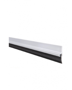 1.5 in. X 36 in. White Plastic Door Sweep With Rubber Base (Each)