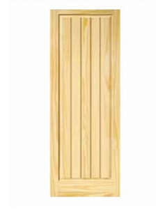 36 in. X 80 in. Pine Finish V- Joint Door (Each)