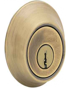 Antique Brass 660 5CP Deadbolt Single Cylinder Entry Door Lock L082201 (Each)