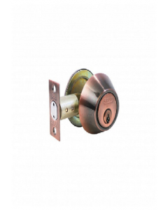 Antique Copper Deadbolt Double Cylinder Entry Door Lock C17680 (Each)