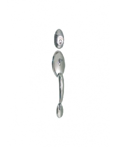 Stainless Steel Single Cylinder Decorative Enrty Door Lockset C189019R (Each)