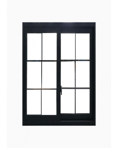 48 in. X 48 in. Black UPVC Sliding Window (Each)