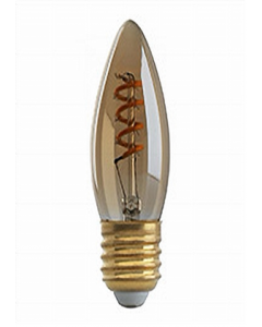 2.3-Watt B10 Amber LED Bulb (Each)