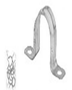 1 1/4 in. 2 Hole Metal Pipe Strap (5pc) (Each)