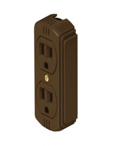 Surface Receptacle 3 Pin Outlet (Each)