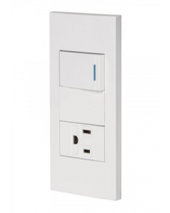 Combination Rectangular Switch And Receptacle 3 Pin Outlet (Each)