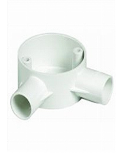 20 mm PVC Angle Besa Box with Cover (Each)