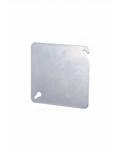 4 in. X 4 in. Metal Blank Cover Galvanized Finish (Each)