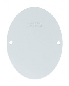 4 in. Octagonal Cover White (Each)