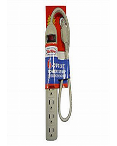 6-Outlet Power strip with Reset (indoor Only) (Each)