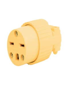 Round Single 3-Pin Female Plug (Each)