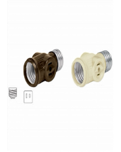 LAMPHOLDER 46514 IVORY W/2-OUT (Each)