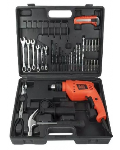 13mm Black&amp;Decker Impact Drill with tool box kit 550W HD565K (Each)