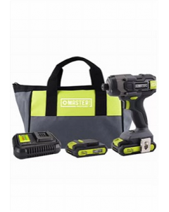 Master Mechanic Impact Driver 20-V 103708/ML-IS41GD-200 (Each)