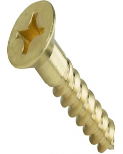 #10 X 1-1/2 in. Metal Countersunk Wood Screw 1 pc. (Each)