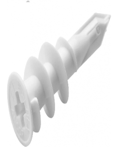 #8 Plastic Self Drilling Hollow Wall Screw Anchor 1 pc. (Each)