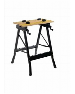 24 in. MDF And Metal Frame Black Adjustable Work Bench (Each)