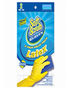 2 pk. Soft Scrub Medium Reusable Latex Gloves (Each)