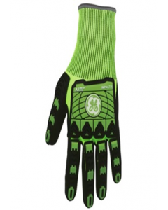 Black And Green Large Work Gloves (Each)
