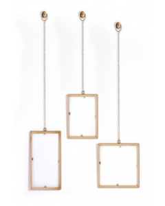 Gold Finish Metal Hanging Decor Frame (Each)