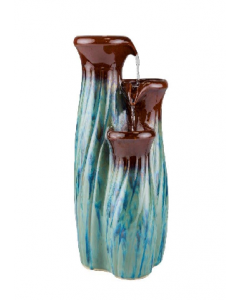 FOUNTAIN GIL1696 7X6X11&quot; T/TOP BLUE SPEC CERAMIC (Each)