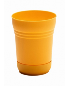 7 in. Yellow Plastic Planter (Each)