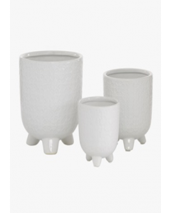 White Ceramic Planter (Each)