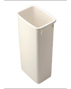 21 qt. Plastic Bisque Wastebasket (Each)