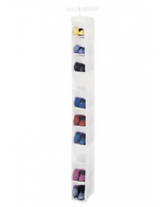 10-Shelf White Open Shoe Back (Each)