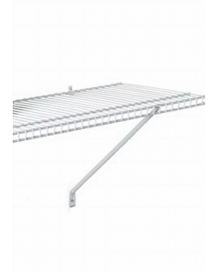 12 in.  White Metal Linen Shelf (Each)