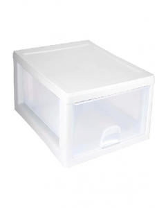 16 qt. White Plastic Storage Drawer (Each)