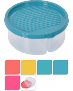 1200 ml. Clear Finish Plastic Round Food Storage Organizer (Each)