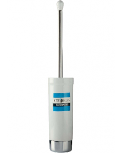 White And Chrome Finish Toilet Bowl Brush (Each)