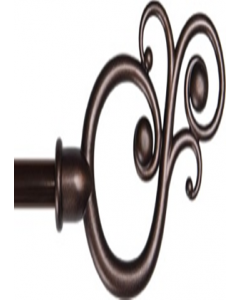 28 in. - 48 in. Single Extendable Window Curtain Rod (Each)
