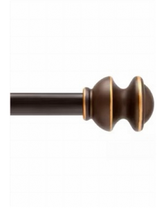 48 in. - 84 in. Single Extendable Window Curtain Rod (Each)