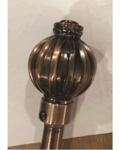 48&quot;/84&quot; Assorted Color Majesty Metal Curtain Rod (Each)