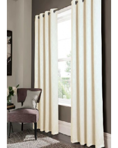 Dixon Embossed Blackout Grommet Panel 90&quot; Ivory (Each)
