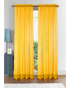 Astro Text Curtain 90&quot; Neon Yellow (Each)