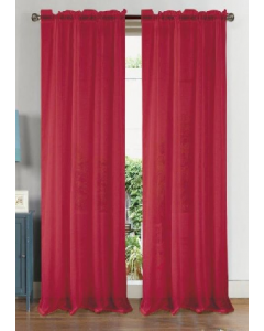 Astro Text Curtain 90&quot; Red (Each)