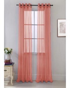 Cara Curtain 90&quot; Coral (Each)