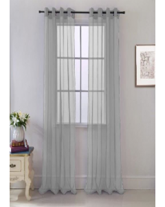 Cara Curtain 90&quot; Grey (Each)