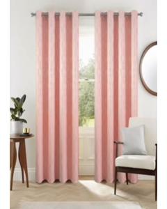 84&quot; Blush Jansen Rubber Blackout Grommet Panel Curtain (Each)